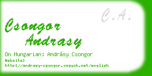 csongor andrasy business card