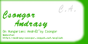 csongor andrasy business card